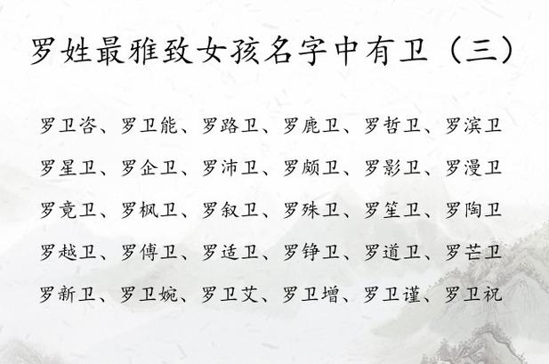 姓罗的宝宝起名字19画(罗姓取名笔画搭配)