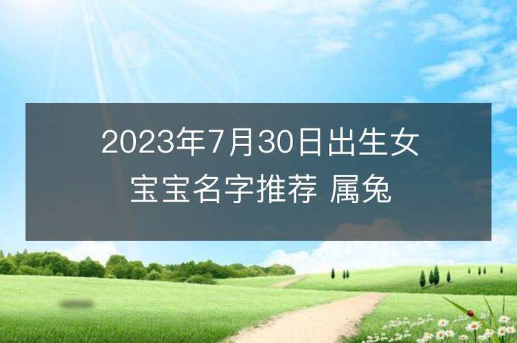 儿子取名字大全（儿子取名字大全2023年属兔）