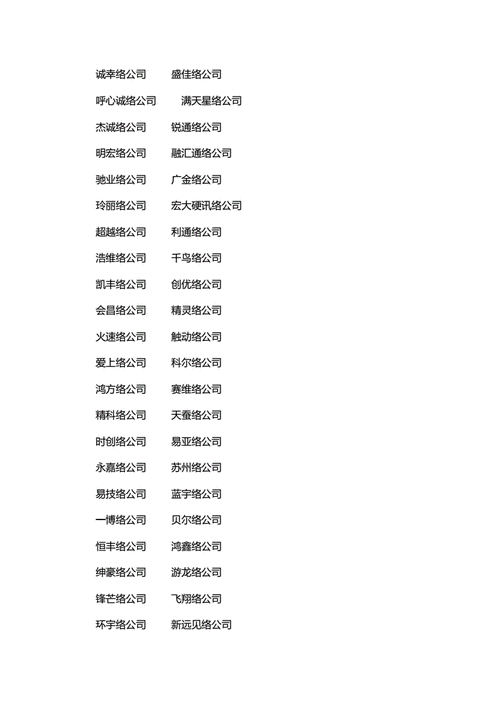 网络公司起名字(网络公司起名字大全免费)