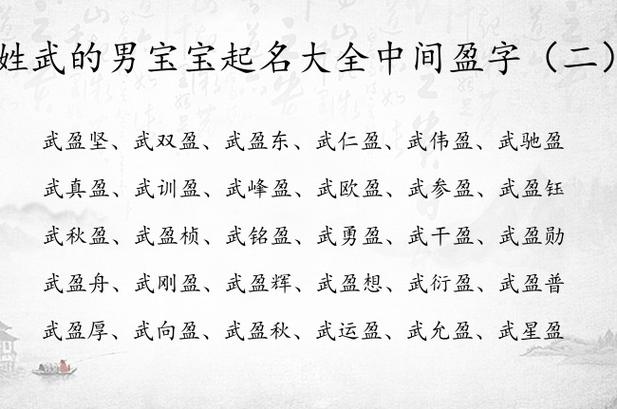 姓武给男宝宝起名字大全(姓武给男宝宝起名字大全四个字)