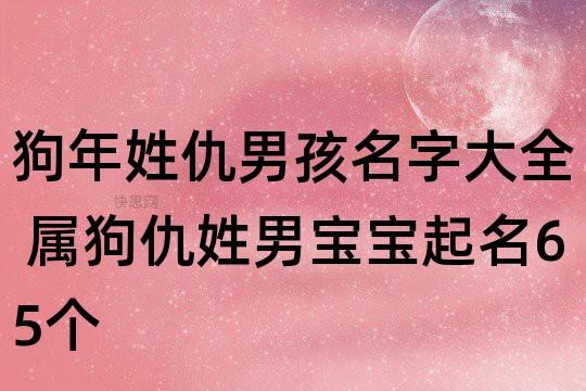 仇姓女宝宝取名（仇姓宝宝取名字大全单字）